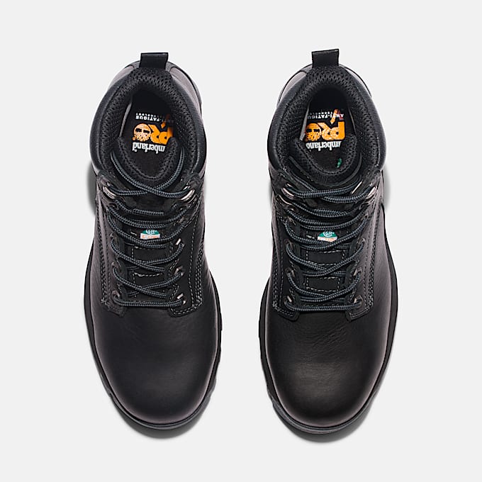 Mens Timberland PRO TiTAN EV 6 Waterproof CompToe Work Boot TBL Black ALT2