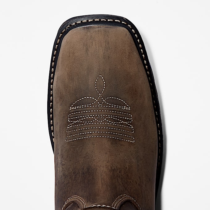 Mens True Grit Pull On Waterproof Work Boot TBL Turkish Coffee ALT2