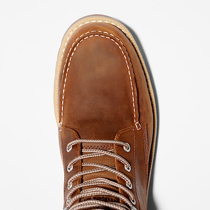 Mens Redwood Falls Waterproof MocToe Boot TBL Rust FullGrain ALT2