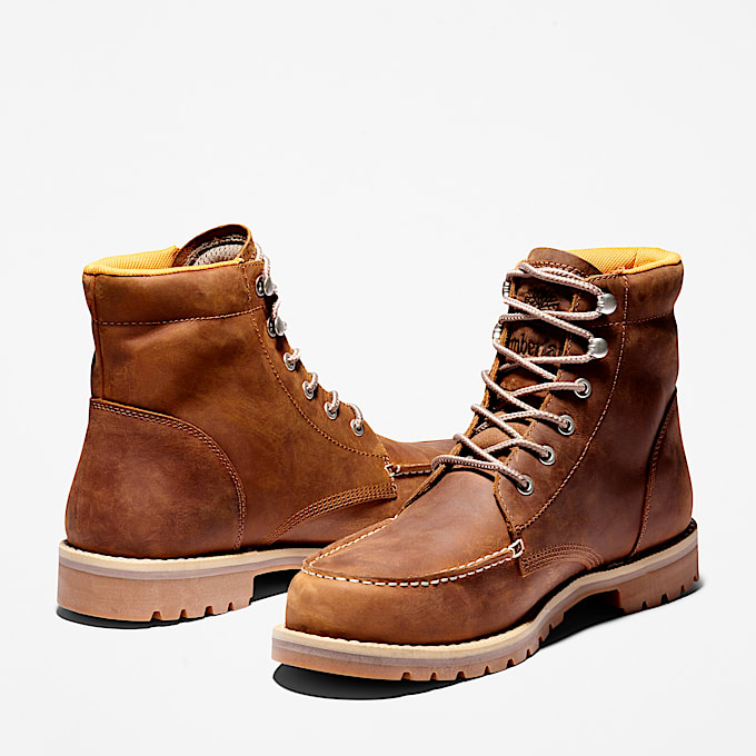 Mens Redwood Falls Waterproof MocToe Boot TBL Rust FullGrain ALT5