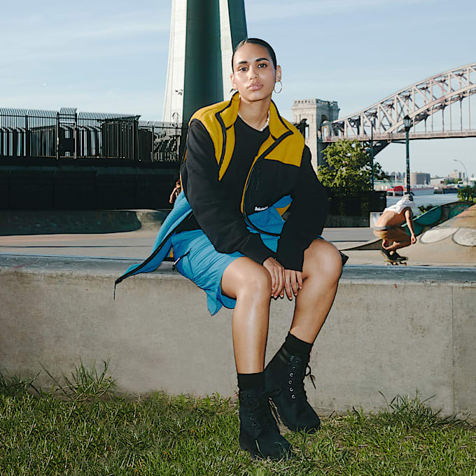 Womens Linden Woods 6Inch Waterproof Boot TBL Black ALT9