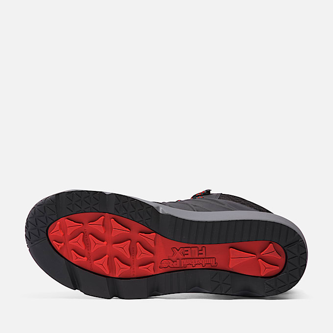 Mens Timberland PRO Morphix Outdoor 6 Waterproof CompToe Work Boot TBL BlackRed ALT3