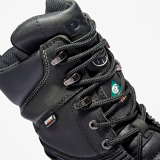 Mens Gravel Pit Met Guard Steel Toe Waterproof Work Boot TBL Black ALT6