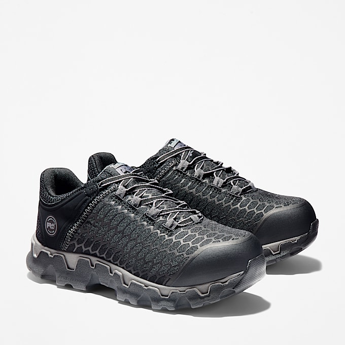 Womens Timberland PRO Powertrain Sport Alloy Toe Work Sneaker TBL Black ALT4