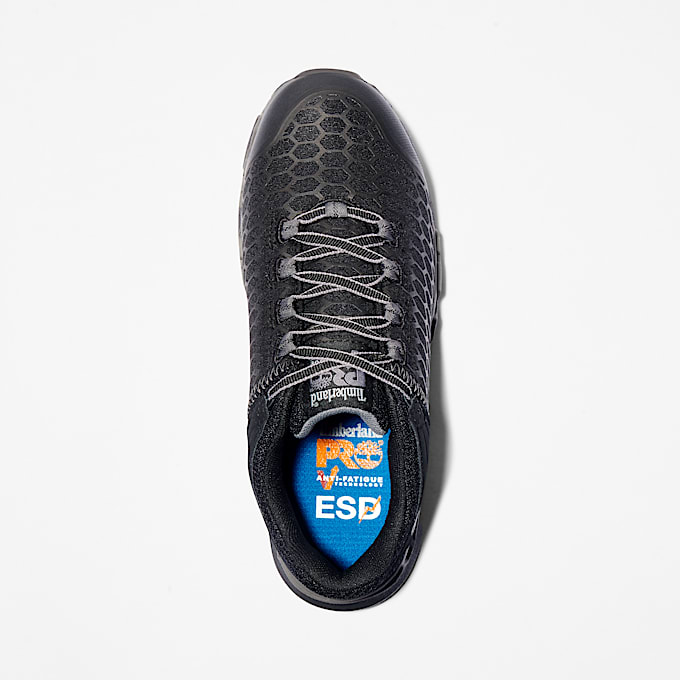 Womens Timberland PRO Powertrain Sport Alloy Toe Work Sneaker TBL Black ALT2