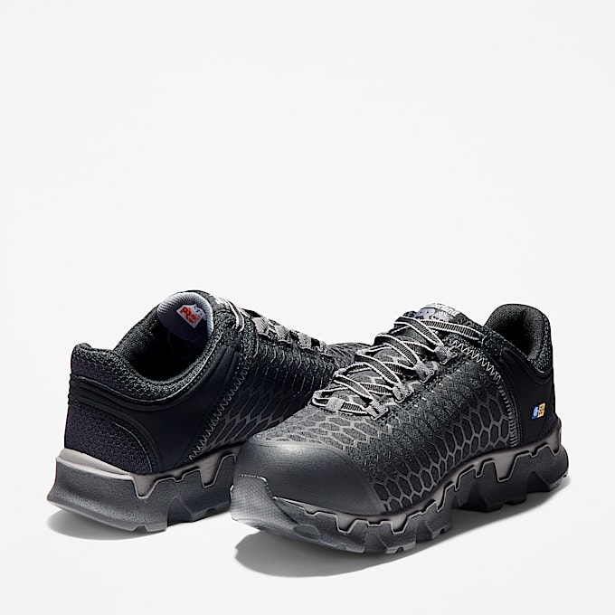 Womens Timberland PRO Powertrain Sport Alloy Toe Work Sneaker TBL Black ALT5