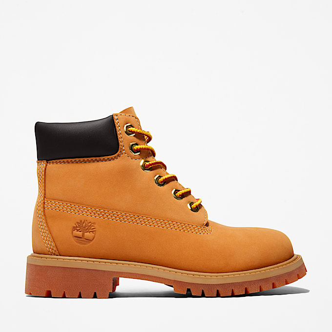 Youth Timberland Premium 6Inch Waterproof Boot TBL Wheat Nubuck HERO
