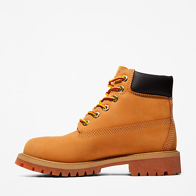 Youth Timberland Premium 6Inch Waterproof Boot TBL Wheat Nubuck ALT6