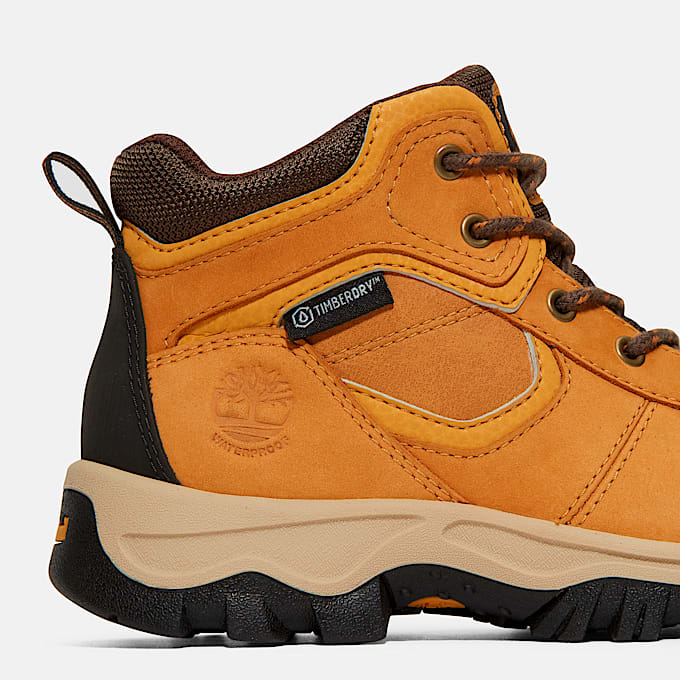 Youth Mt Maddsen Waterproof Mid Hiking Boot TBL Wheat Nubuck ALT7