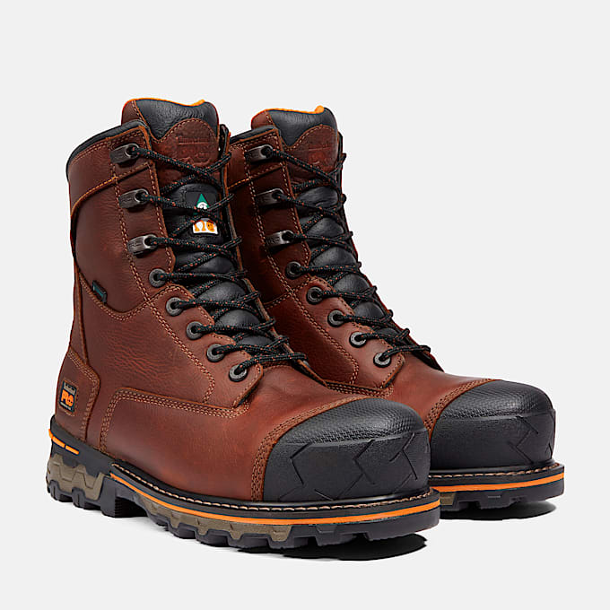 Mens Boondock CSA 8 Composite Toe Waterproof Insulated Work Boot TBL Brown ALT4