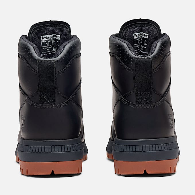 Mens Timberland PRO Montauk 6 Steel Toe Work Boot TBL Black FullGrainTan ALT5