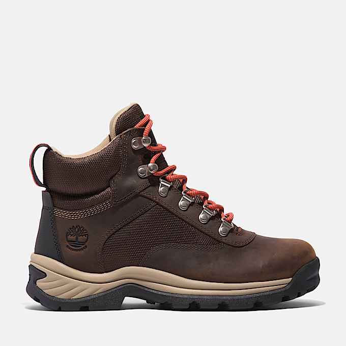 Womens White Ledge Waterproof Hiking Boot TBL Chocolate Brown HERO