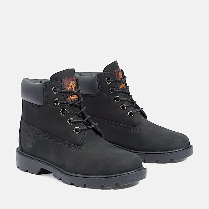 Botte impermable Timberland Classic 6Inch pour enfants TBL Noir ALT4