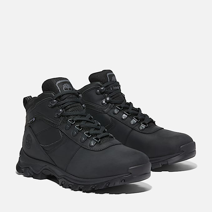 Mens Mt Maddsen Waterproof Mid Hiking Boot TBL Black ALT4