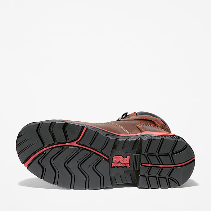 Botas de trabajo para hombre Bosshog 6 con Composite Toe TBL Piel de grano entero CafRojo ALT3