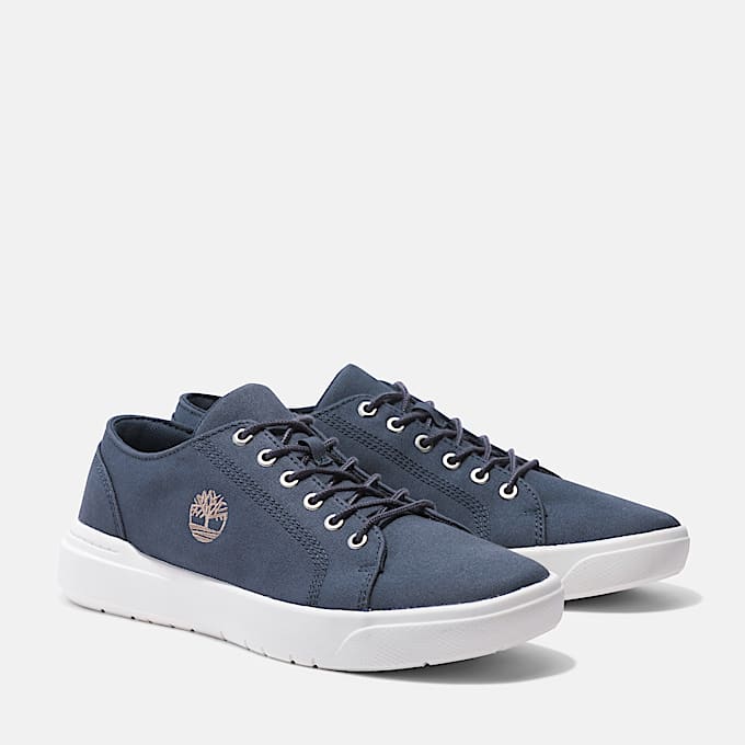 Mens Timberland Seneca Bay Sneaker TBL Dark Blue Canvas ALT4