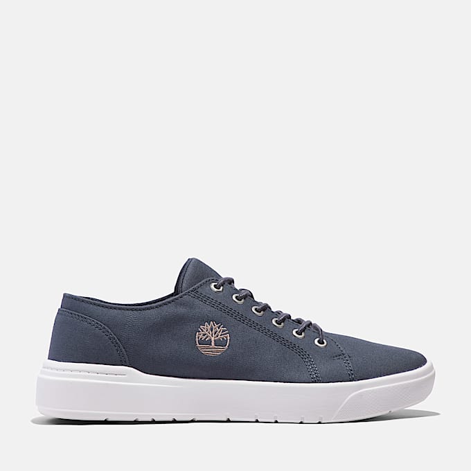 Mens Timberland Seneca Bay Sneaker TBL Dark Blue Canvas HERO