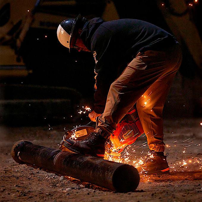 Mens Timberland PRO Endurance EV 6 Waterproof CompToe Work Boot TBL Walnut BrownOrange ALT1