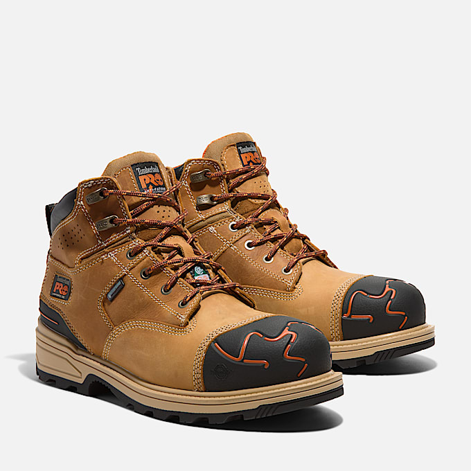 Mens Magnitude 6Inch Waterproof CompToe Work Boot TBL Magnitude Wheat ALT4