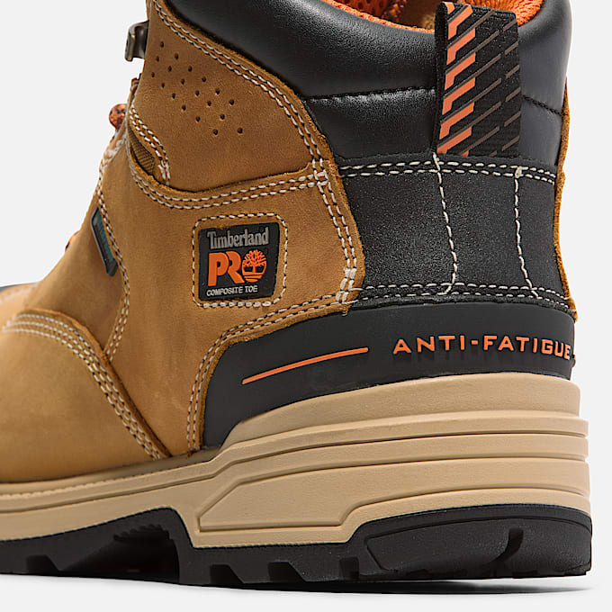 Mens Magnitude 6Inch Waterproof CompToe Work Boot TBL Magnitude Wheat ALT7