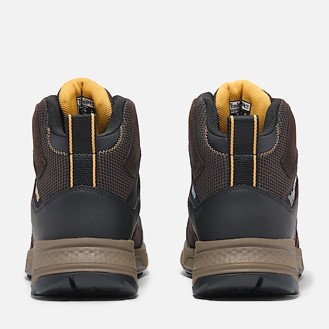 Mens Switchback LT Steel Toe Work Boot TBL BrownYellow ALT5