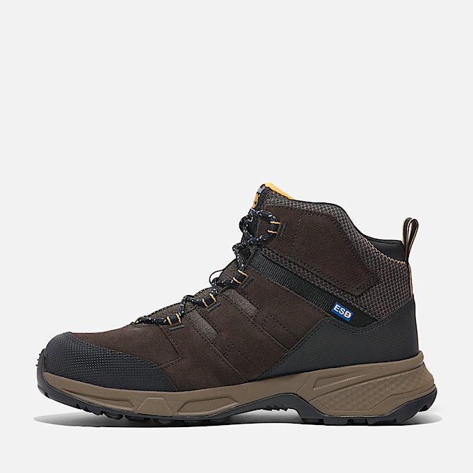 Mens Switchback LT Steel Toe Work Boot TBL BrownYellow ALT6