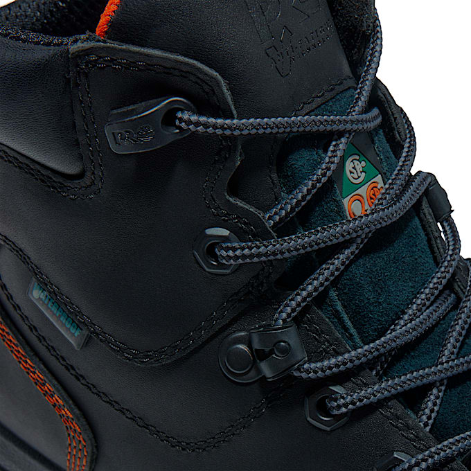 Botte impermable Timberland PRO Endurance HD 6Inch  embout en composite pour hommes TBL Cuir noir ALT6