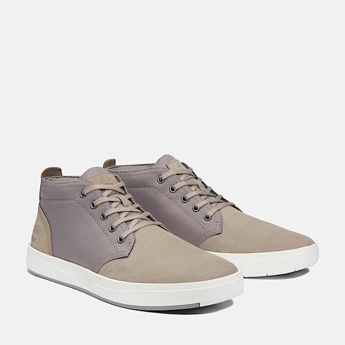Chukka Davis Square pour hommes TBL Nubuck gris moyen ALT4