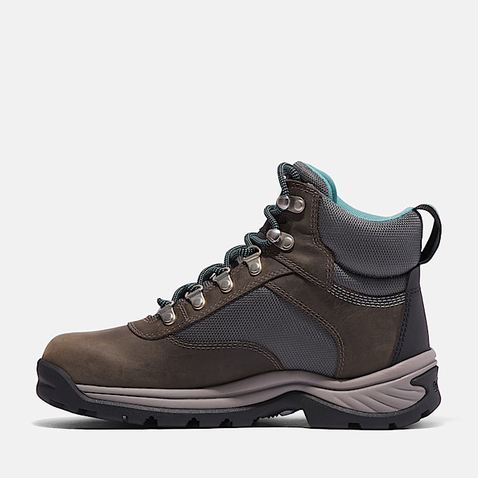 Womens White Ledge Waterproof Hiking Boot TBL Medium Grey FullGrain ALT6