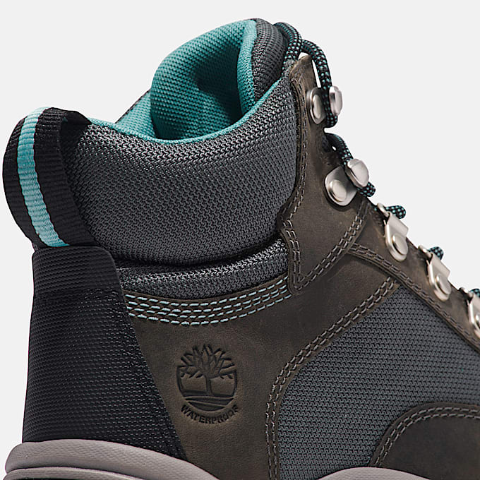 Womens White Ledge Waterproof Hiking Boot TBL Medium Grey FullGrain ALT7