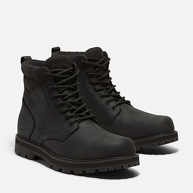 Mens Britton Road Mid LaceUp Waterproof Boot TBL Black FullGrain ALT4