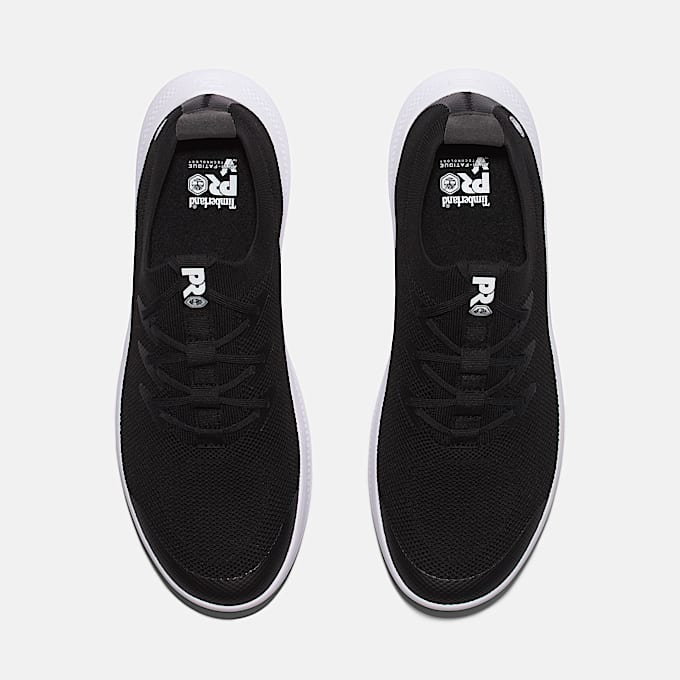 Sneakers de trabajo Solace SlipOn para mujer TBL NegroBlanco ALT2