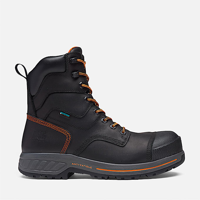 Botte impermable Timberland PRO Endurance HD 8Inch embout en composite avec protecteur MetGuard pour hommes TBL Noir HERO