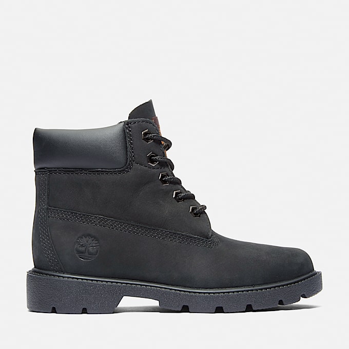 Youth Timberland Classic 6Inch Waterproof Boot TBL Black Nubuck HERO