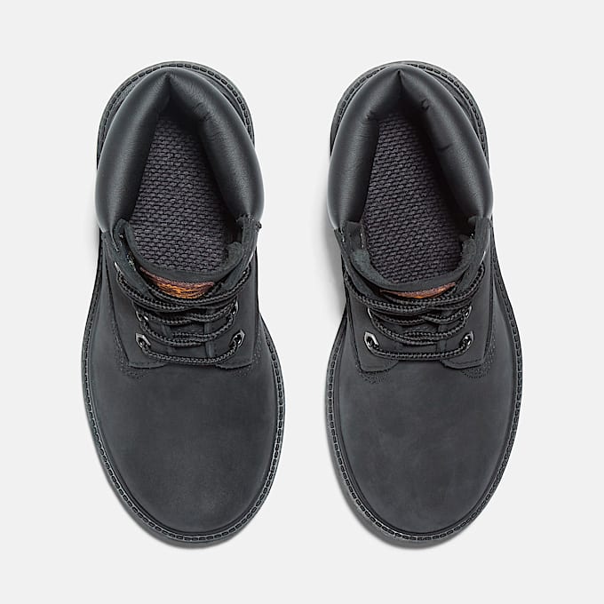 Youth Timberland Classic 6Inch Waterproof Boot TBL Black Nubuck ALT2