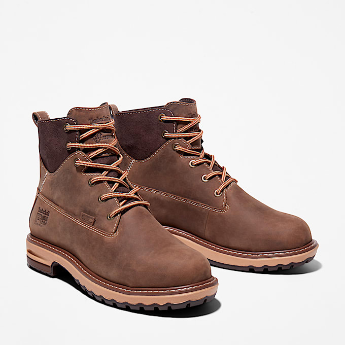 Womens Hightower 6 Alloy Toe Waterproof Work Boot TBL Turkish Coffee Brown ALT4