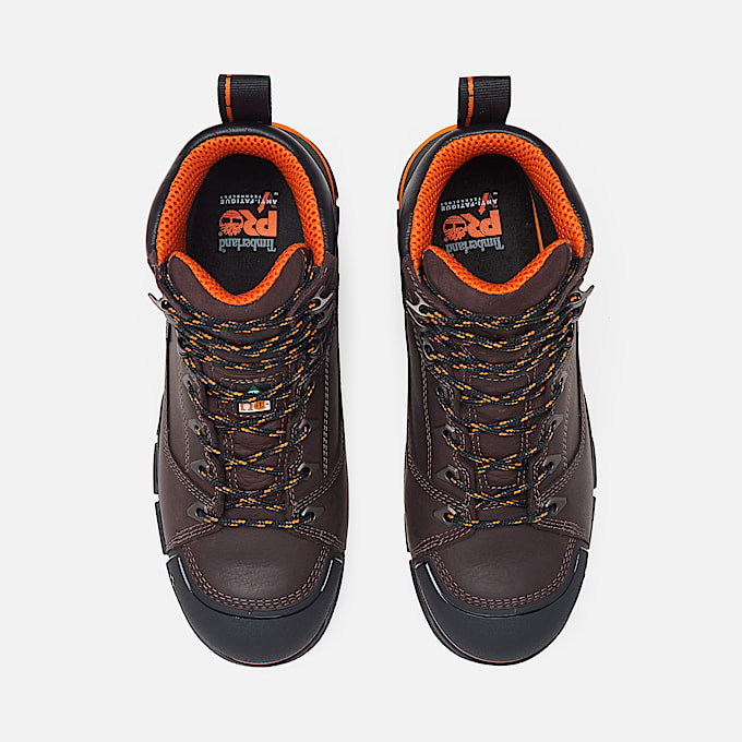 Mens Timberland PRO Endurance EV 6 Waterproof CompToe Work Boot TBL Brown Coffee ALT2