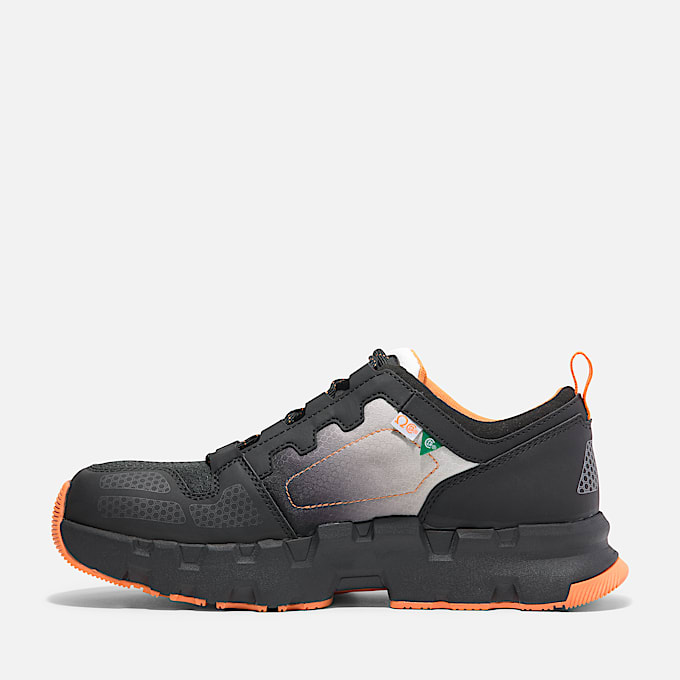 Chaussure de travail Timberland PRO Powertrain EV embout en composite pour hommes TBL NoirGris ALT6