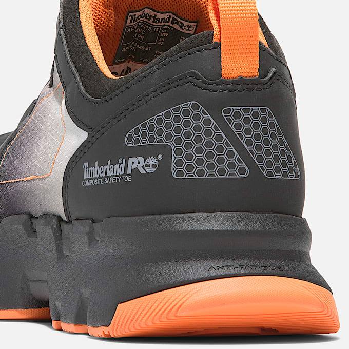 Chaussure de travail Timberland PRO Powertrain EV embout en composite pour hommes TBL NoirGris ALT7