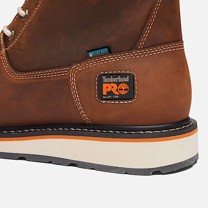 Botte de travail PRO Gridworks 8 po  embout en alliage pour hommes TBL Brun ALT7