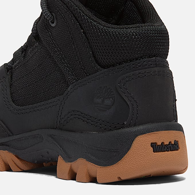 Toddler Mt Maddsen Waterproof Mid Hiking Boot TBL Black FullGrain ALT7