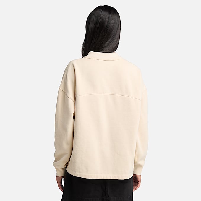 Womens Lush Polo Sweatshirt TBL Angora ALT9