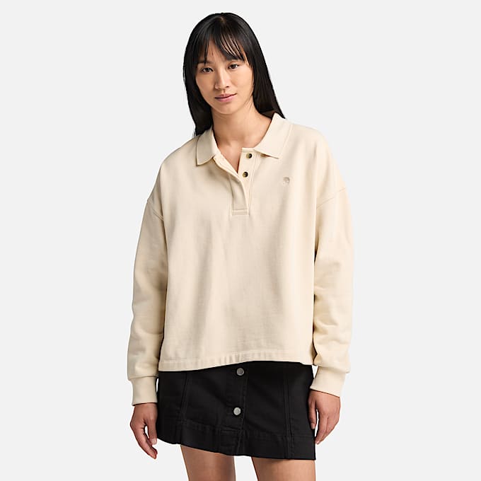 Womens Lush Polo Sweatshirt TBL Angora HERO