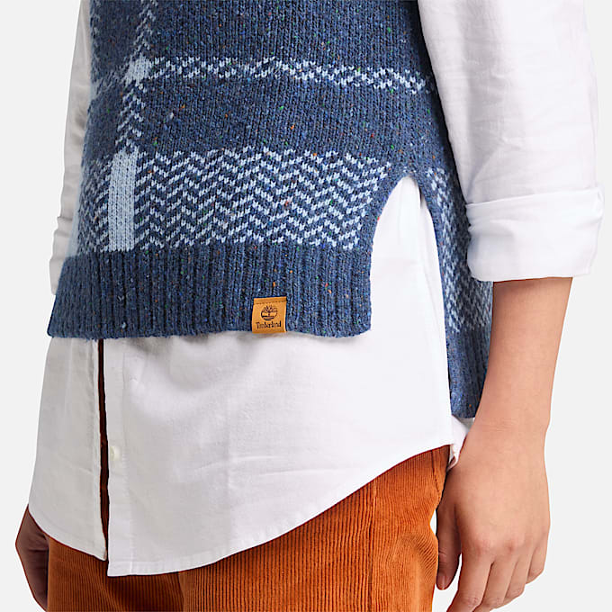 Womens Wool Blend Vest TBL Light Blue ALT2