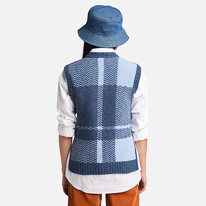 Womens Wool Blend Vest TBL Light Blue ALT9