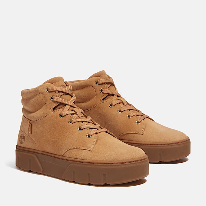 Sneakers de corte alto para mujer Laurel Court TBL Beige ALT4
