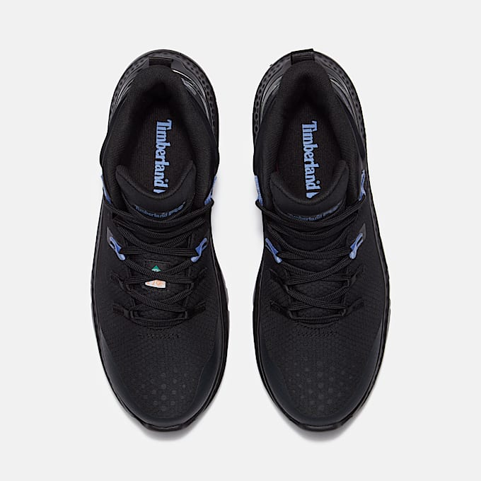 Womens Intercept Mid CSA Steel Toe Work Sneaker TBL Black Ripstop Nylon ALT2