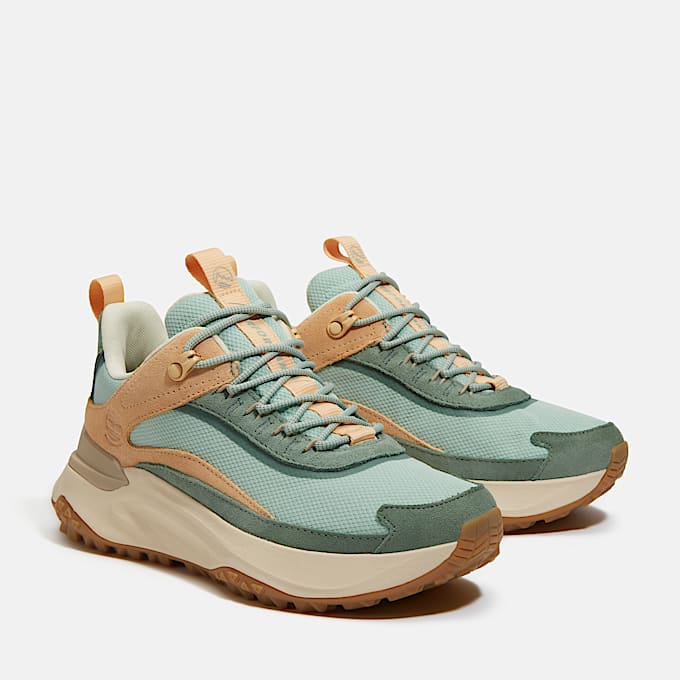 Womens Motion Access Low LaceUp Waterproof Sneaker TBL Light Green Mesh ALT4