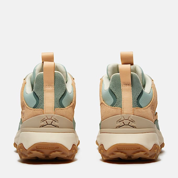 Womens Motion Access Low LaceUp Waterproof Sneaker TBL Light Green Mesh ALT5