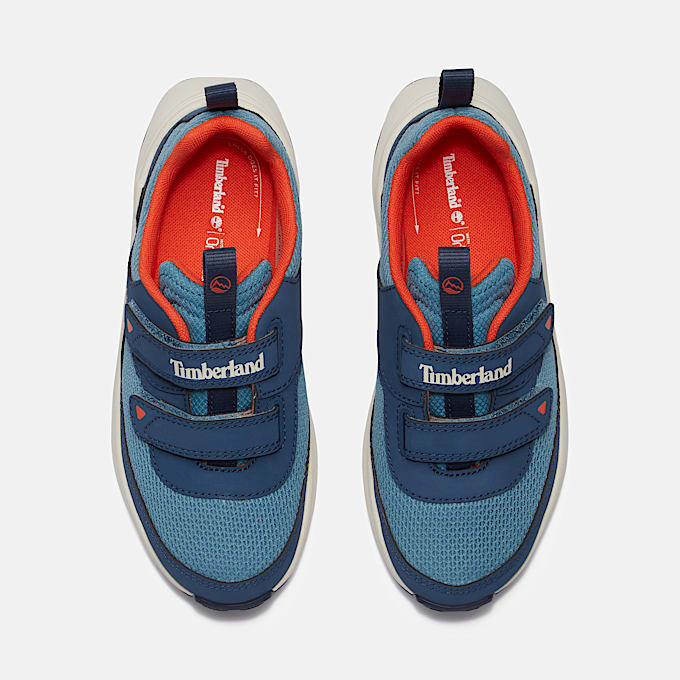 Youth Motion Access HookandLoop Sneaker TBL Medium Blue Mesh ALT2